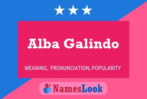 Alba Galindo 名字海报