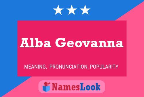 Alba Geovanna 名字海报