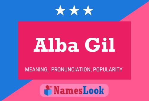 Alba Gil 名字海报