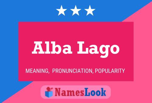 Alba Lago 名字海报