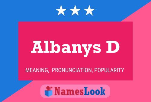 Albanys D 名字海报