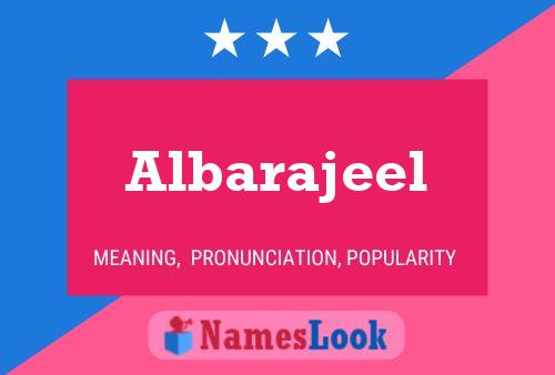 Albarajeel 名字海报