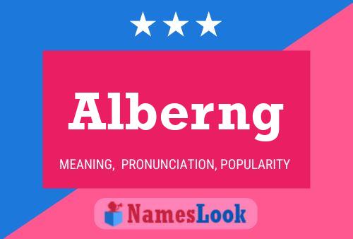 Alberng 名字海报