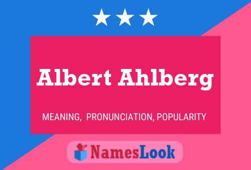 Albert Ahlberg 名字海报