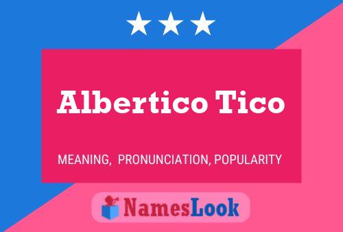 Albertico Tico 名字海报