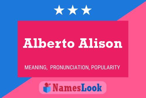 Alberto Alison 名字海报