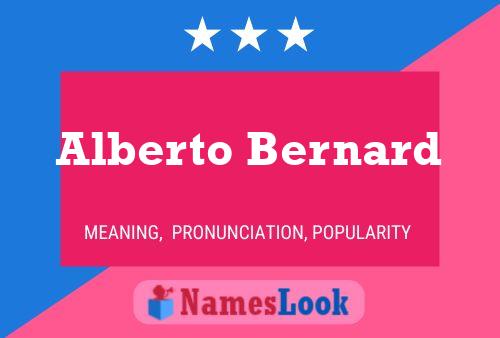 Alberto Bernard 名字海报