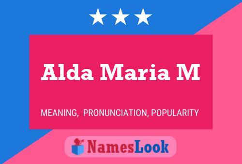 Alda Maria M 名字海报