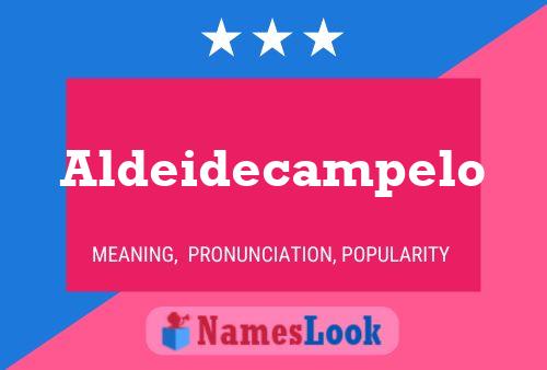 Aldeidecampelo 名字海报