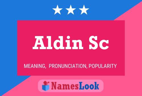 Aldin Sc 名字海报