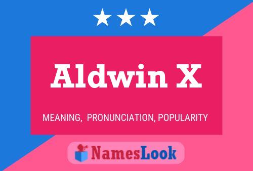 Aldwin X 名字海报