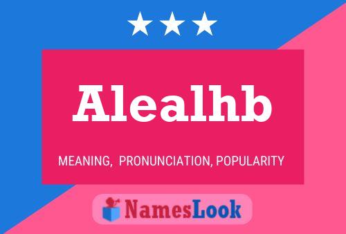 Alealhb 名字海报