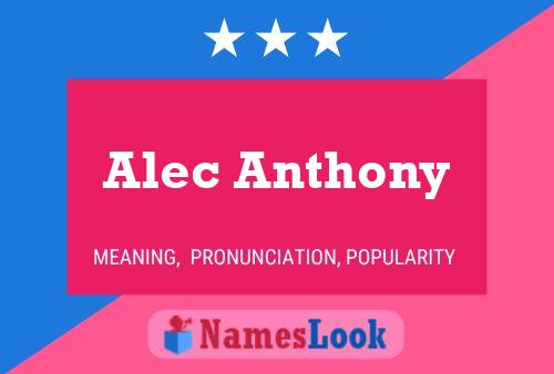 Alec Anthony 名字海报