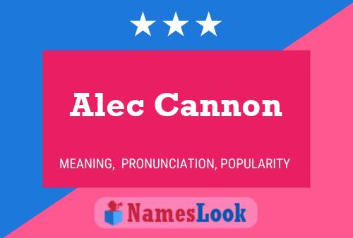 Alec Cannon 名字海报