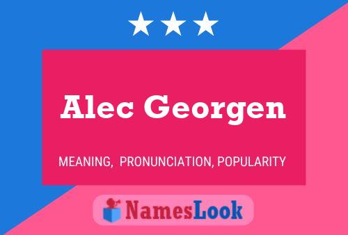 Alec Georgen 名字海报