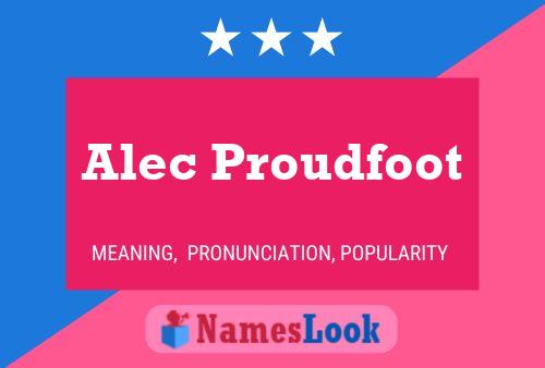 Alec Proudfoot 名字海报