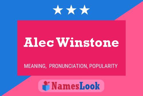 Alec Winstone 名字海报