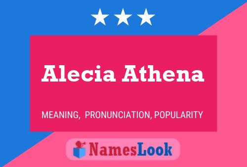 Alecia Athena 名字海报