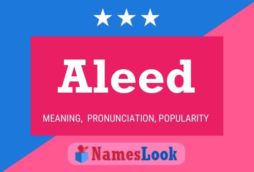 Aleed 名字海报