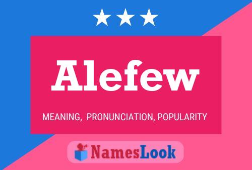 Alefew 名字海报