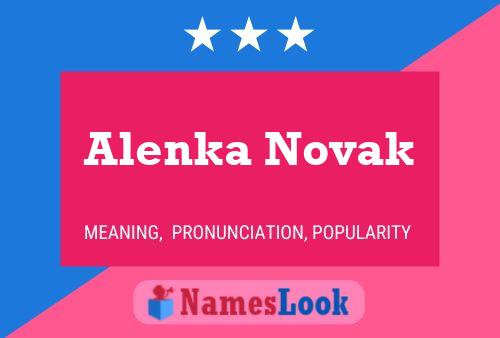 Alenka Novak 名字海报