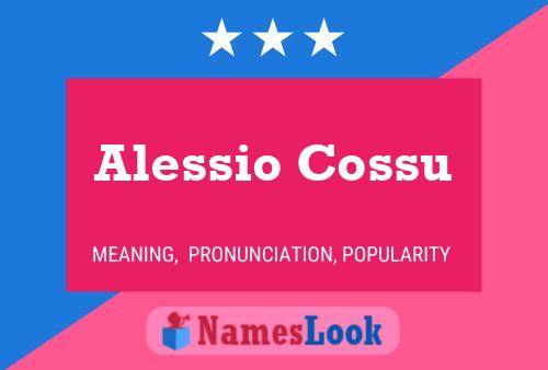 Alessio Cossu 名字海报