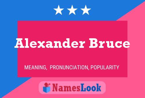 Alexander Bruce 名字海报