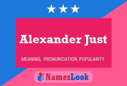 Alexander Just 名字海报