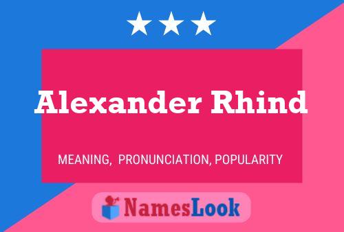 Alexander Rhind 名字海报