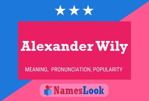 Alexander Wily 名字海报