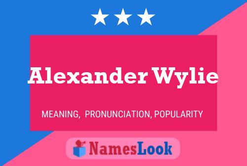 Alexander Wylie 名字海报