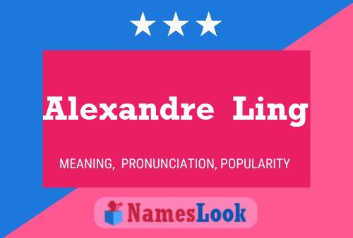 Alexandre  Ling 名字海报