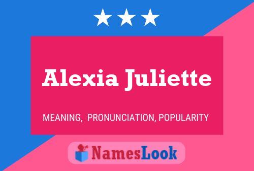 Alexia Juliette 名字海报