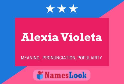 Alexia Violeta 名字海报