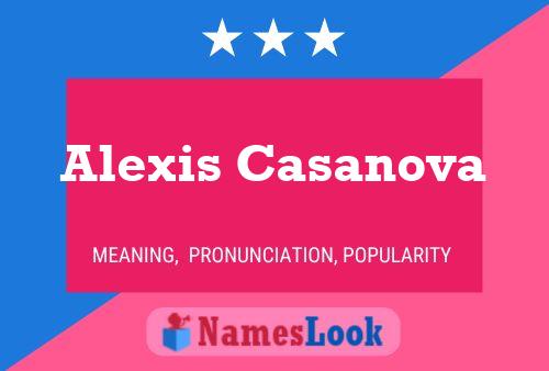 Alexis Casanova 名字海报