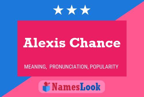 Alexis Chance 名字海报