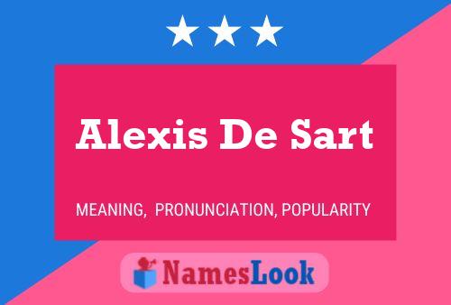 Alexis De Sart 名字海报