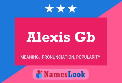 Alexis Gb 名字海报