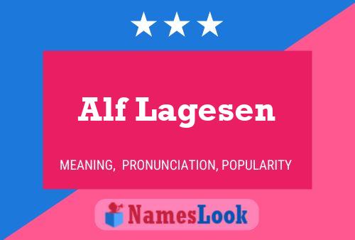 Alf Lagesen 名字海报