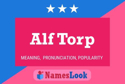 Alf Torp 名字海报