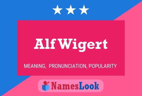 Alf Wigert 名字海报