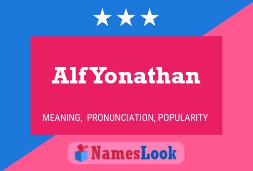 Alf Yonathan 名字海报