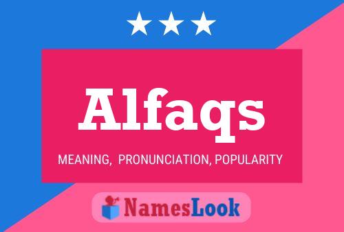 Alfaqs 名字海报