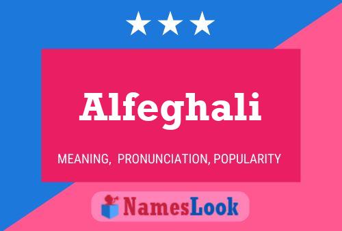 Alfeghali 名字海报