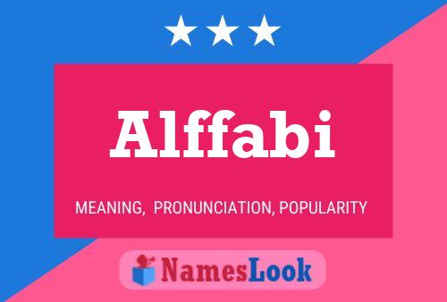 Alffabi 名字海报