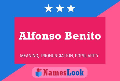 Alfonso Benito 名字海报