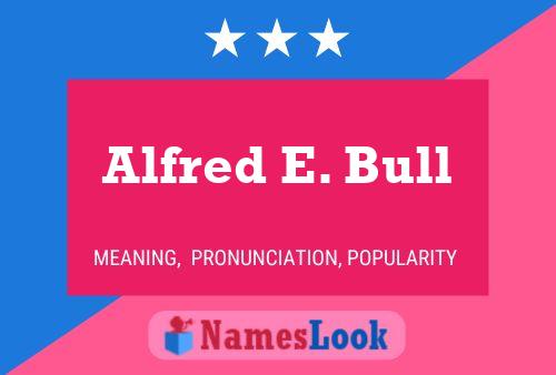 Alfred E. Bull 名字海报