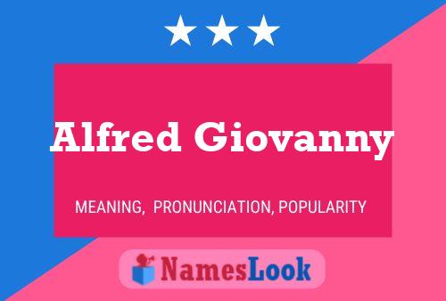 Alfred Giovanny 名字海报