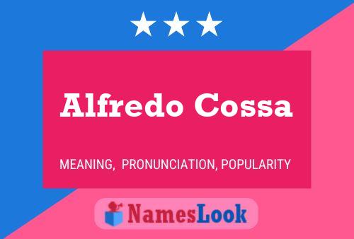 Alfredo Cossa 名字海报