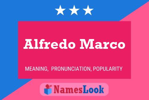 Alfredo Marco 名字海报